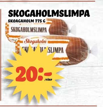 Nelins skogaholmslimpa erbjuda