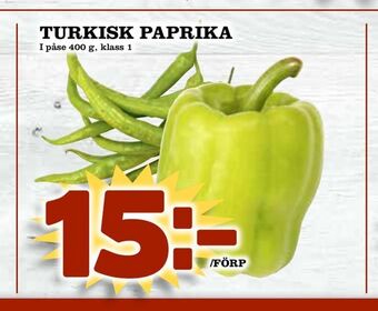 Prisma Mat Turkisk paprika erbjuda