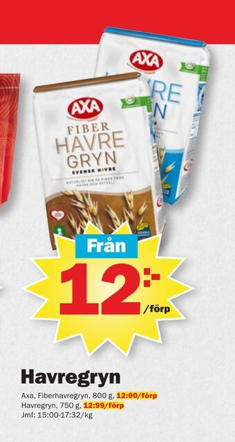 Pekås Havregryn erbjuda
