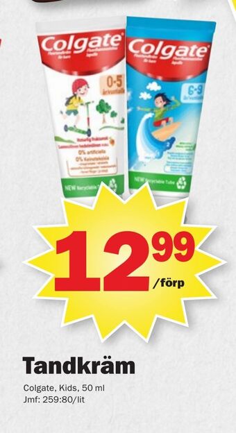 Pekås Tandkräm erbjuda