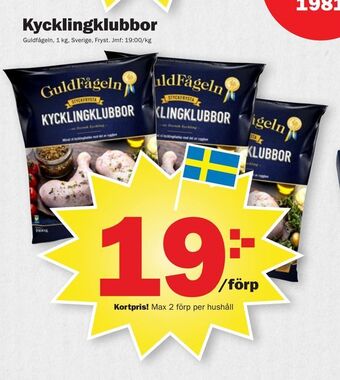 Pekås Kycklingklubbor erbjuda