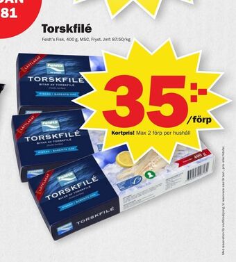 Pekås Torskfilé erbjuda