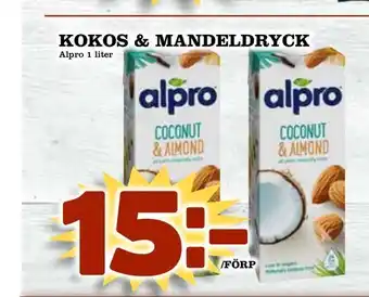 Kokos & mandeldryck