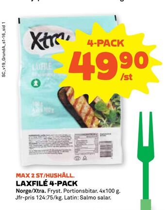 Stora Coop Laxfilé 4-pack erbjuda
