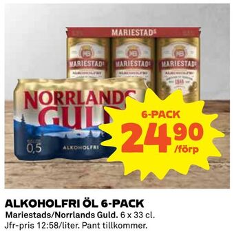 Coop Alkoholfri öl 6-pack erbjuda