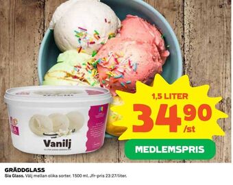 Coop GRÄDDGLASS erbjuda