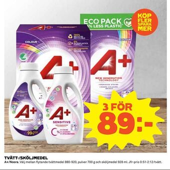 Coop Tvätt-/sköljmedel erbjuda