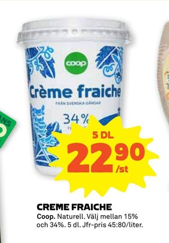 Stora Coop Creme fraiche erbjuda