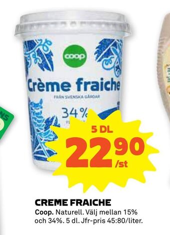 Stora Coop Creme fraiche erbjuda