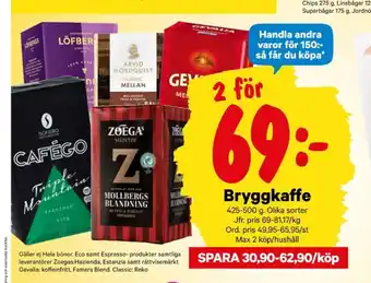 City Gross Löfbergs kaffe malet erbjuda