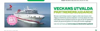 Coop Forum Destination gotland erbjuda