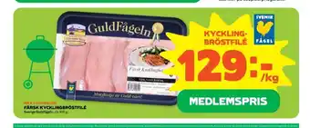 Coop Forum Guldfågeln kycklingbröstfilé erbjuda