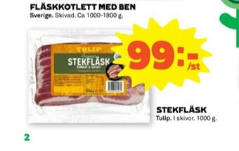 Stora Coop Tulip stekfläsk erbjuda