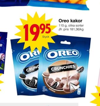 Matöppet Oreo kaffekex erbjuda