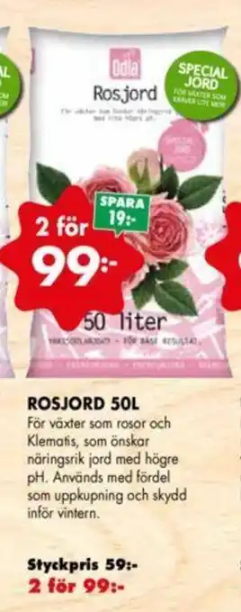 ÖoB Odla Rosjord 50L erbjuda