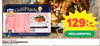 Coop Färsk kycklingbröstfilé erbjuda