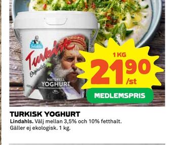 Coop Extra Turkisk yoghurt erbjuda