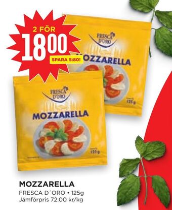 Willys Hemma Mozzarella erbjuda