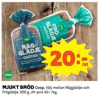 Coop Mjukt bröd erbjuda