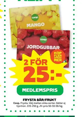 Frysta bär/frukt