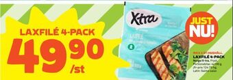 Coop Laxfilé 4-pack erbjuda