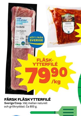 Coop Färsk fläskytterfilé erbjuda