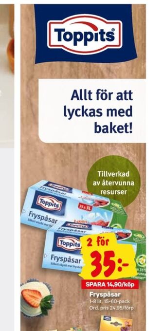 City Gross Toppits fryspåsar erbjuda