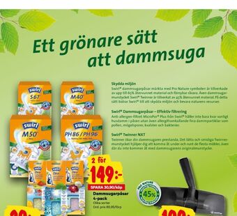 City Gross Swirl dammsugarpåsar erbjuda