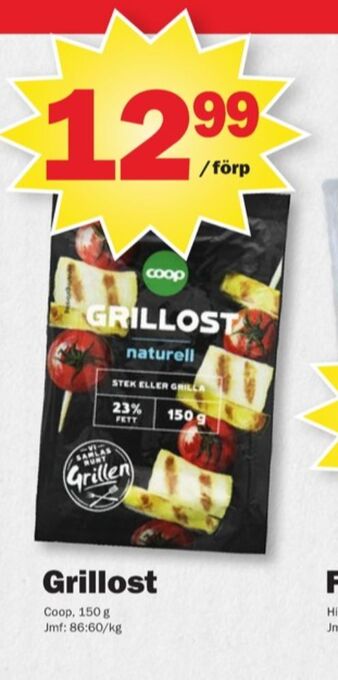 Pekås Coop grillost erbjuda