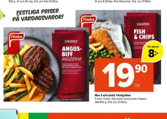 Findus färdigrätter