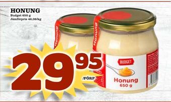 Matdax Honung erbjuda