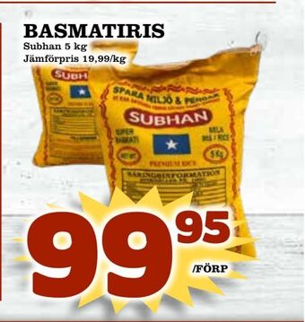 Matvärlden Tensta Basmatiris erbjuda