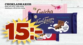 Nya Pulsen Chokladkakor erbjuda