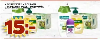 Supergrossen Duschtvål • roll-on • flytande tvål • fast tvål erbjuda