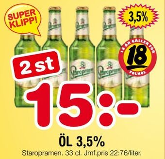 Nya Pulsen Öl 3,5% erbjuda