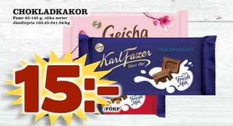 Supergrossen Chokladkakor erbjuda