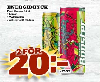 Supergrossen Energidryck erbjuda