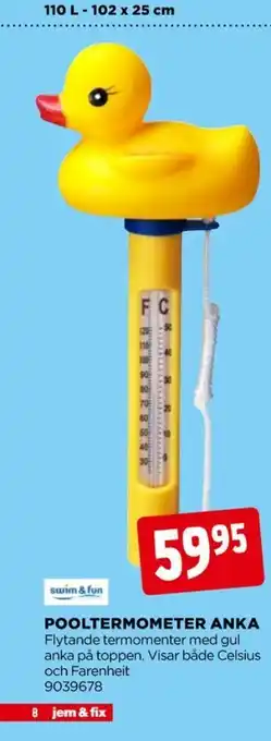 Jem&Fix Swim & fun pooltermometer erbjuda