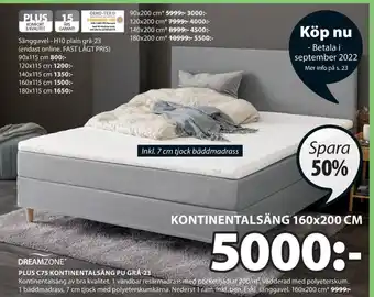 JYSK Dreamzone sängar erbjuda