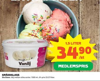 Coop Daglivs Gräddglass erbjuda