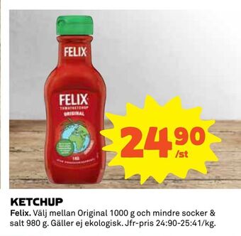 Coop Daglivs Ketchup erbjuda