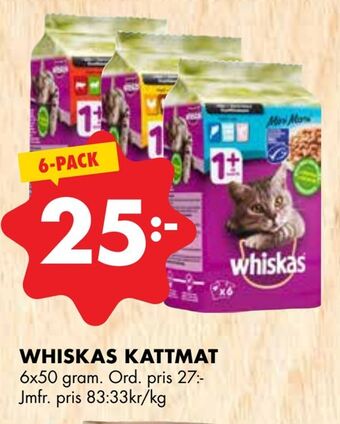 ÖoB Whiskas kattmat erbjuda