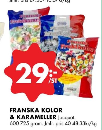 ÖoB Franska kolor & karameller erbjuda
