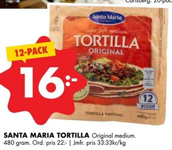 ÖoB Santa maria tortilla erbjuda