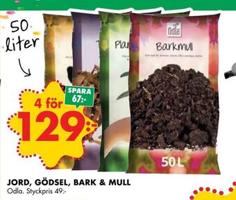 ÖoB Jord, gödsel, bark & mull erbjuda