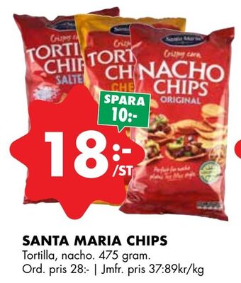 ÖoB Santa maria chips erbjuda