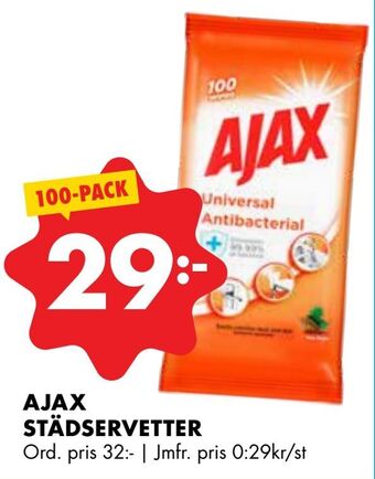 ÖoB Ajax städservetter erbjuda