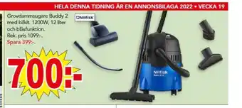 Bo Ohlsson Nilfisk grovdammsugare erbjuda