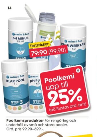 Rusta Swim & fun poolrening & underhåll erbjuda