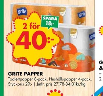 ÖoB Grite toalettpapper erbjuda